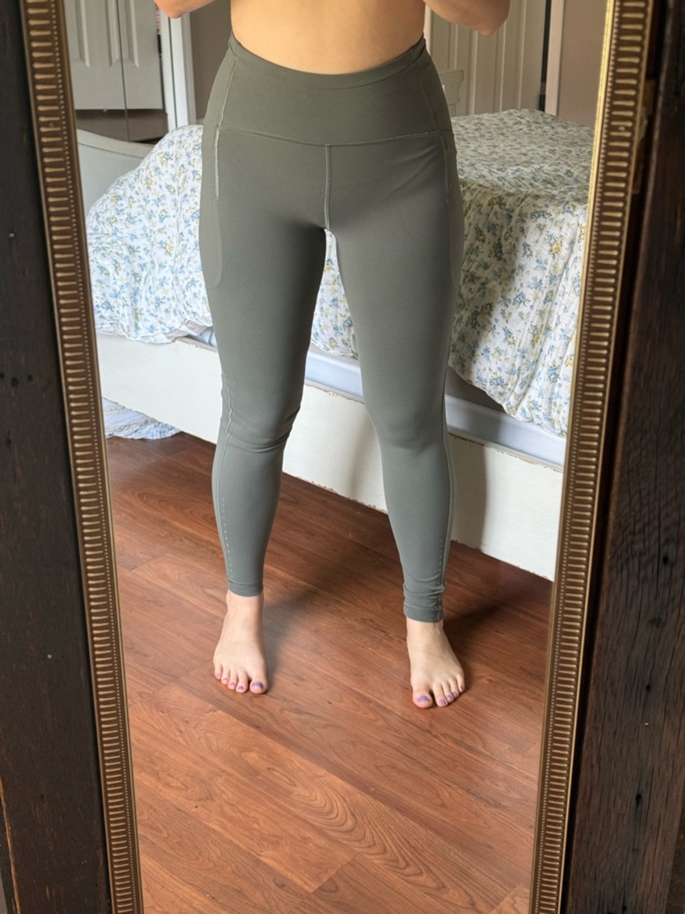 lululemon athletica Muted Green High-Rise Leggings